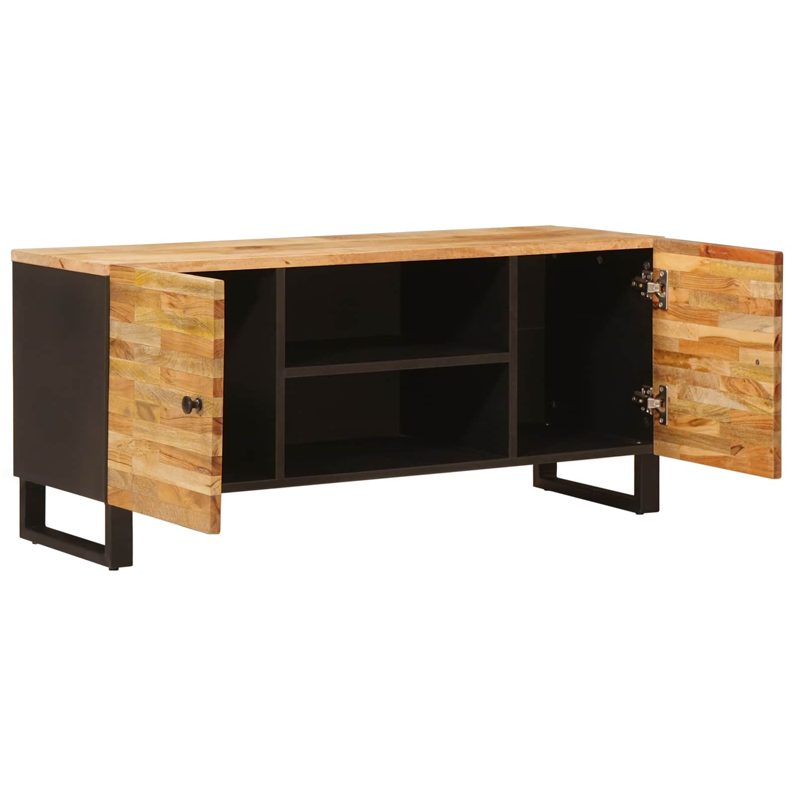 Meuble TV Marron 105 x 33 x 46 cm Bois de mangue massif - XIOS