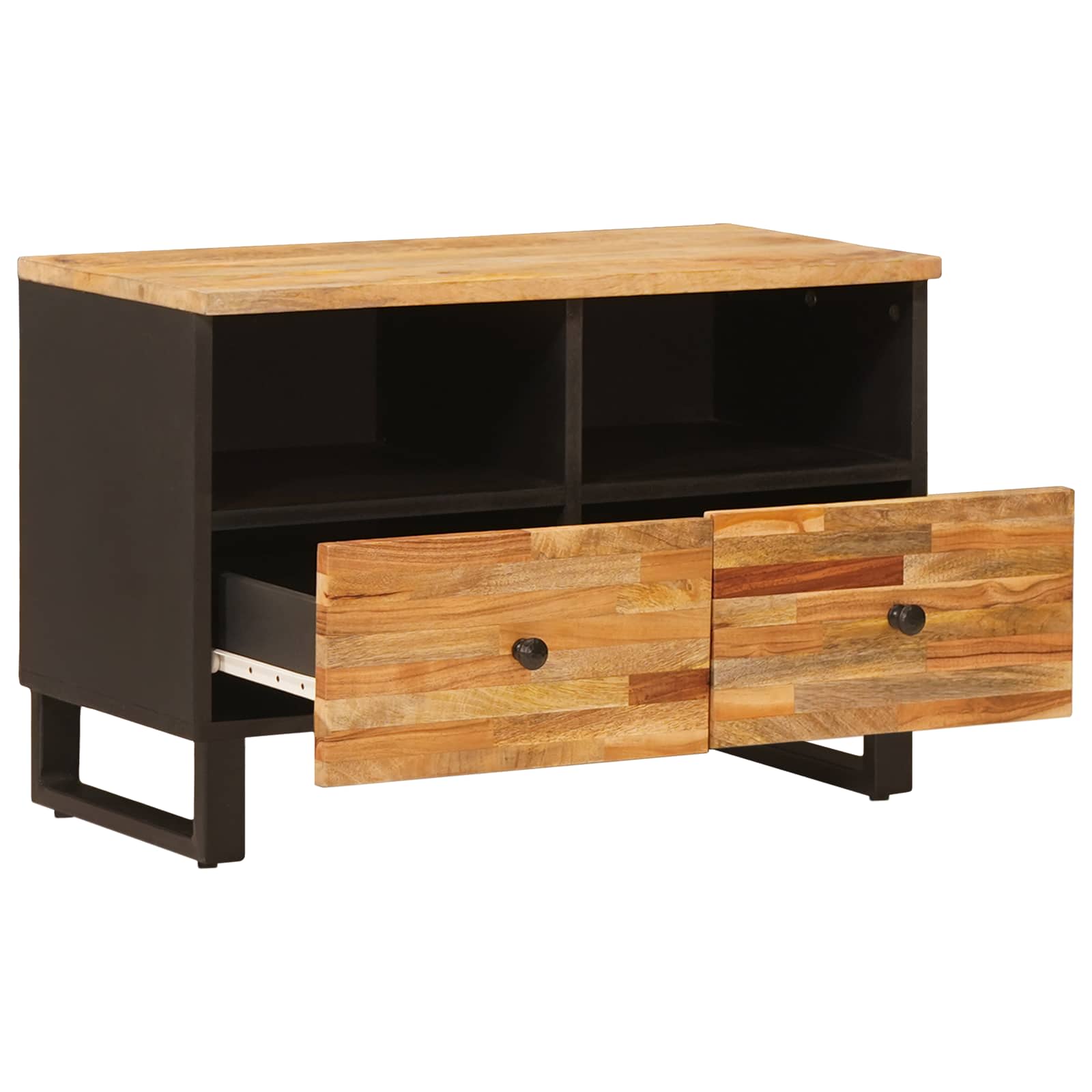 Meuble TV Marron 70 x 33 x 46 cm Bois de mangue massif - XIOS