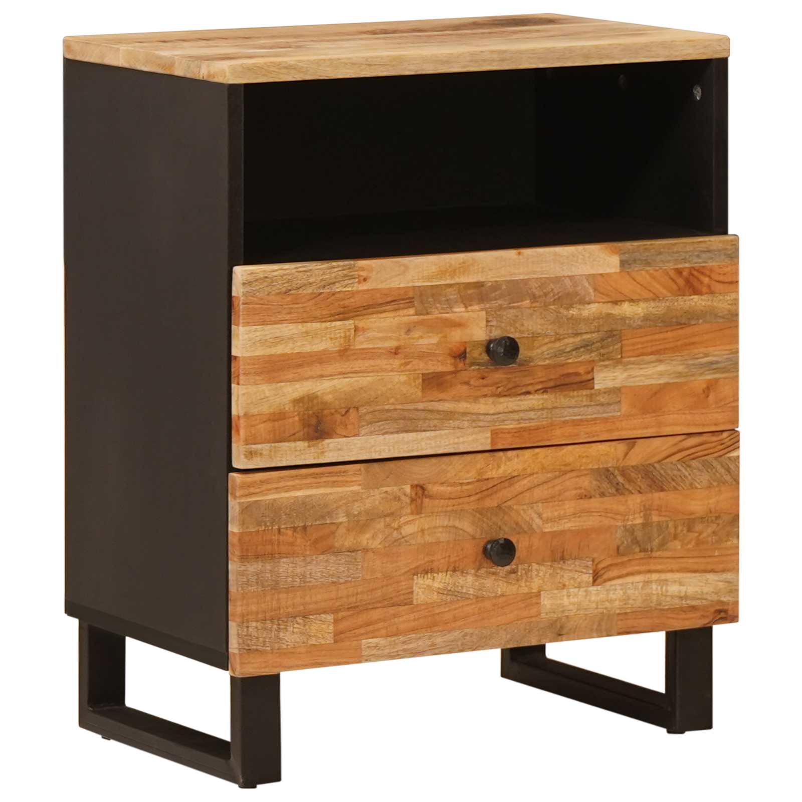 Armoire de lit Marron 58 x 36,5 x 21 cm Bois de mangue massif - XIOS