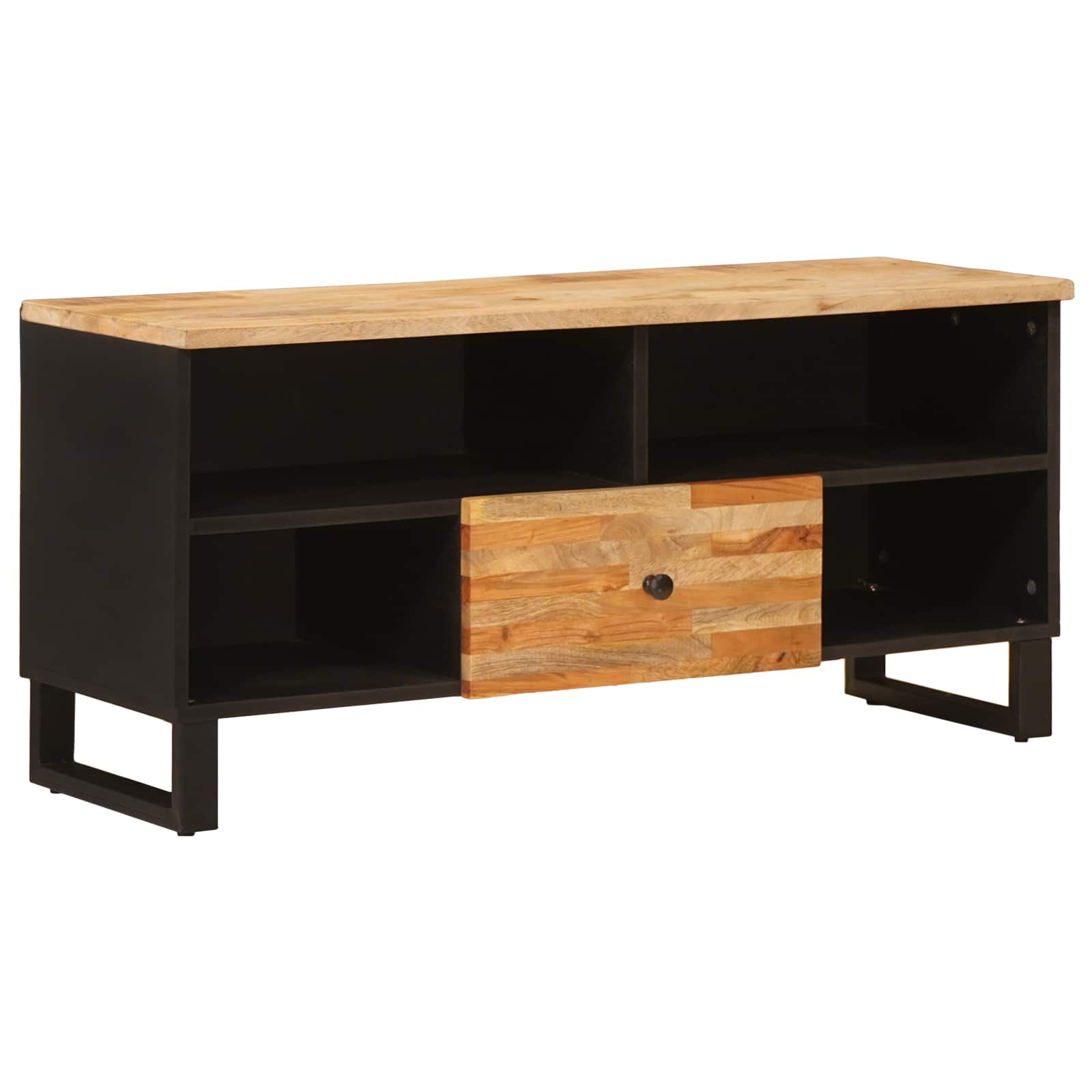 Meuble TV Marron 100 x 33 x 46 cm Bois de mangue massif - XIOS