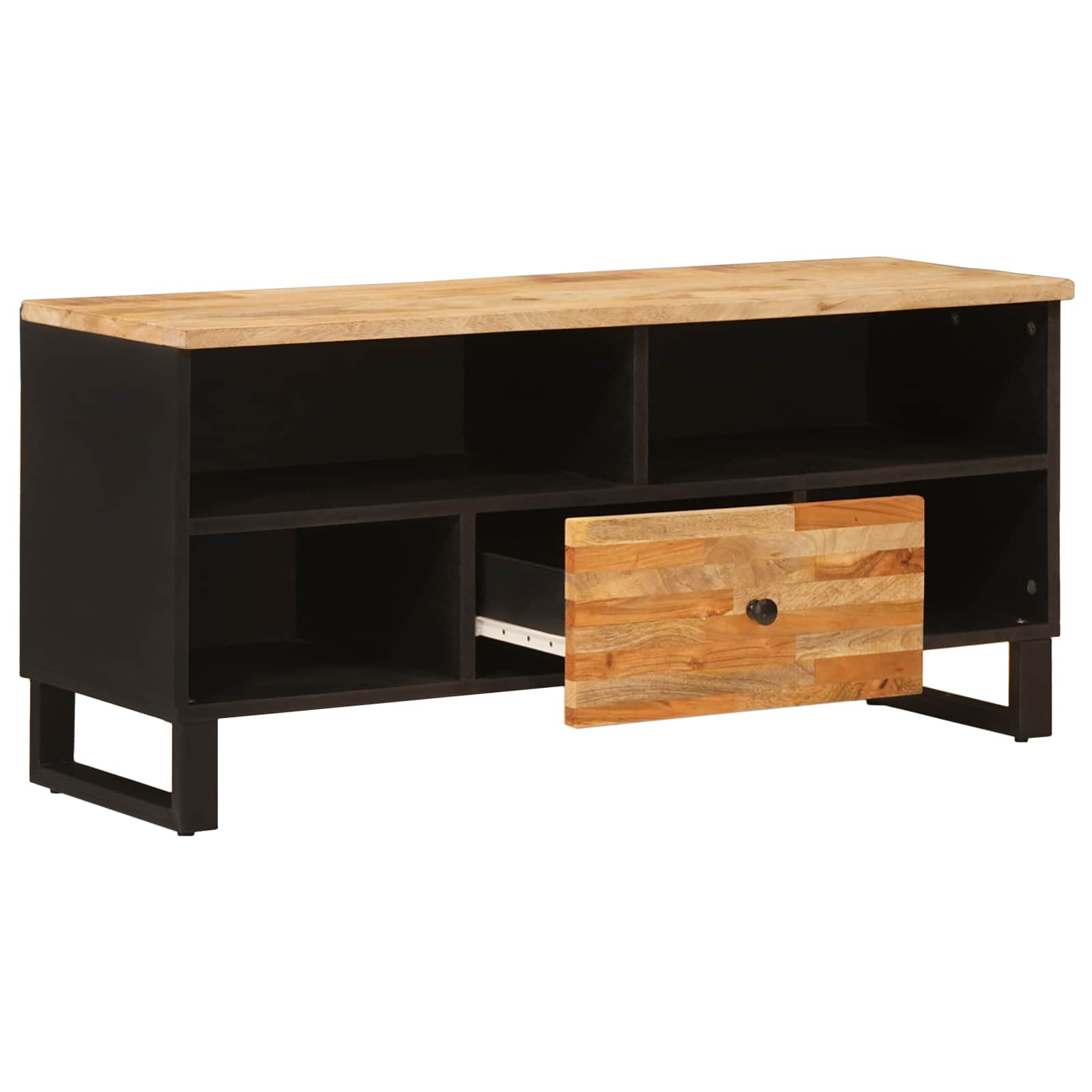 Meuble TV Marron 100 x 33 x 46 cm Bois de mangue massif - XIOS