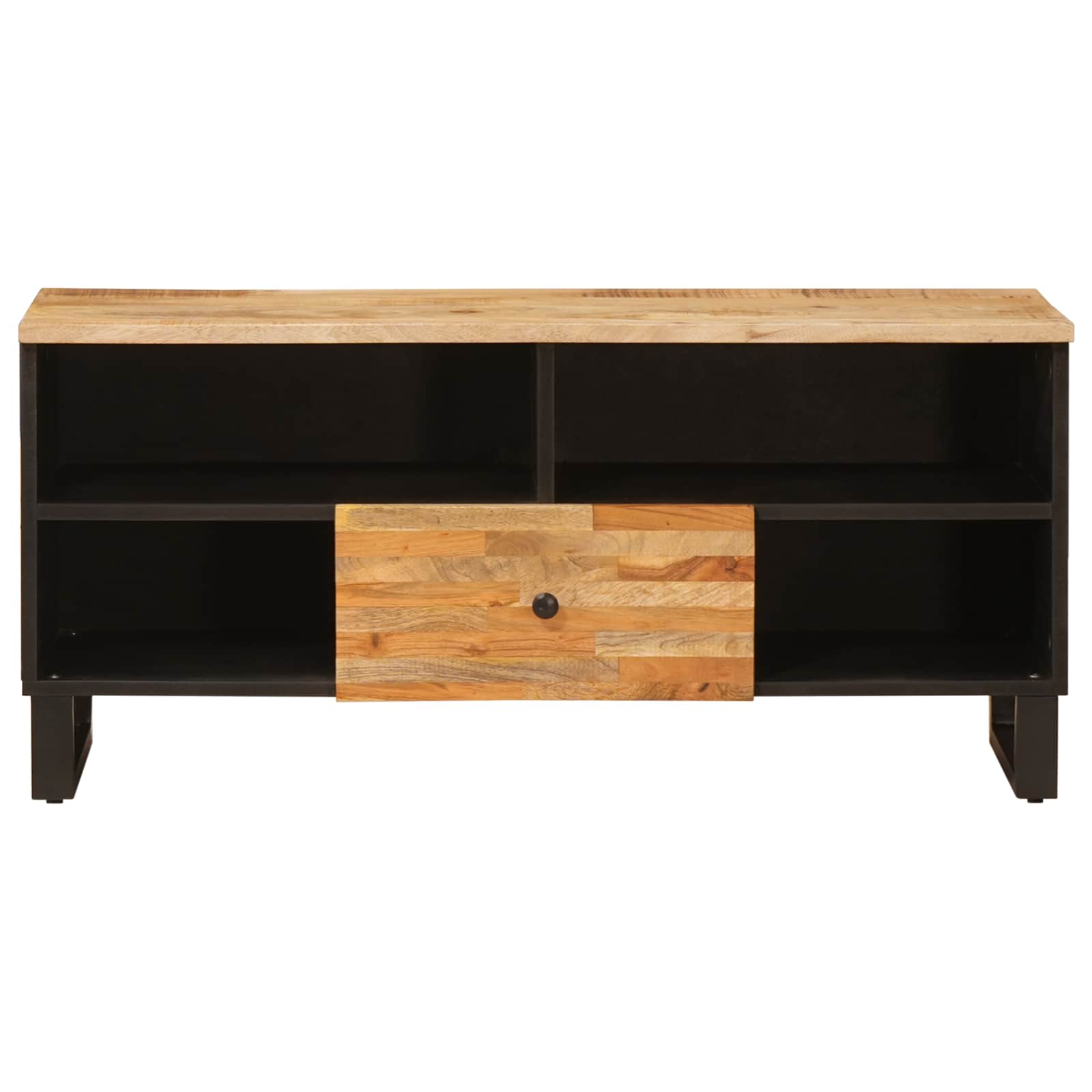 Meuble TV Marron 100 x 33 x 46 cm Bois de mangue massif - XIOS