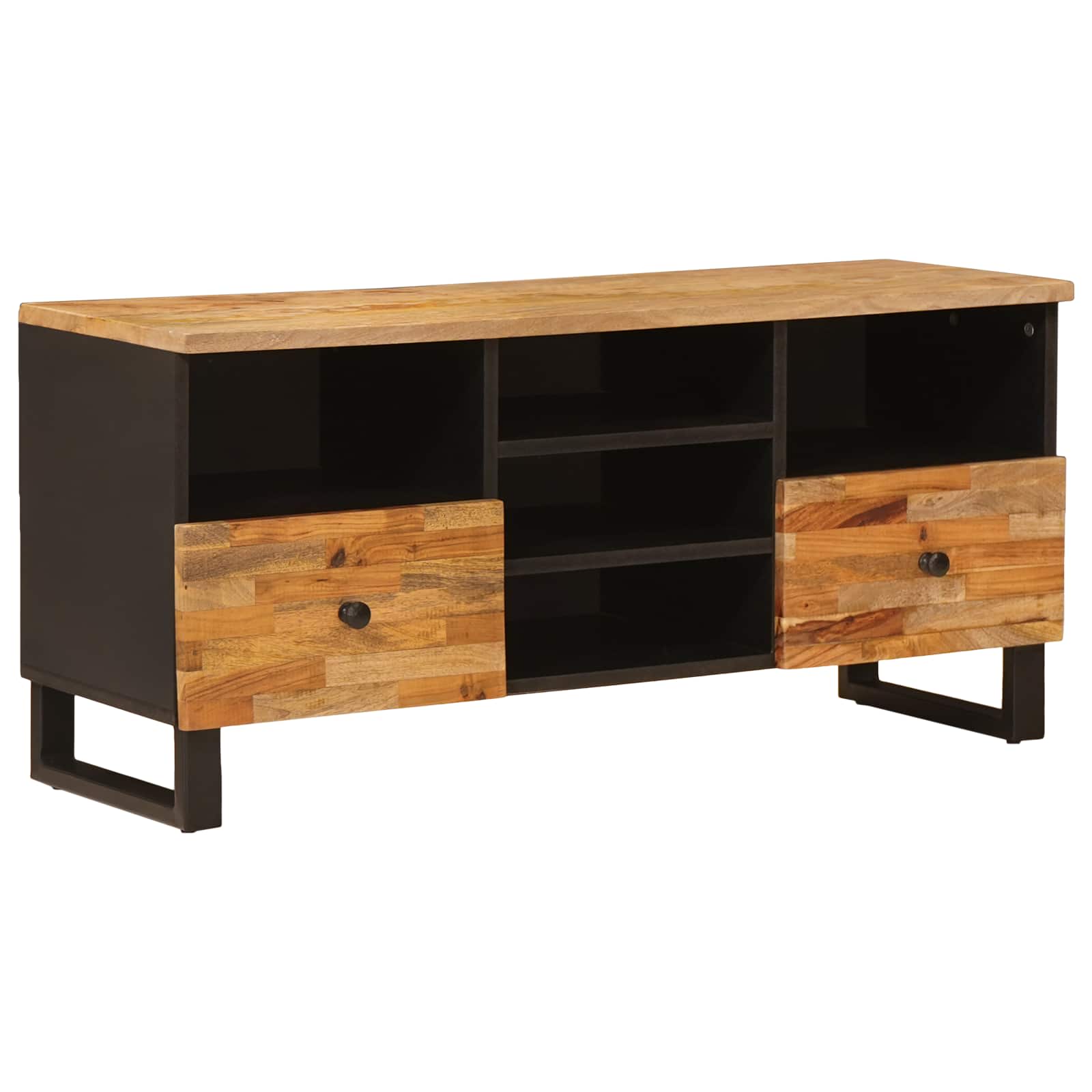 Meuble TV Corona Marron 100 x 33 x 46 cm Bois de mangue massif - XIOS