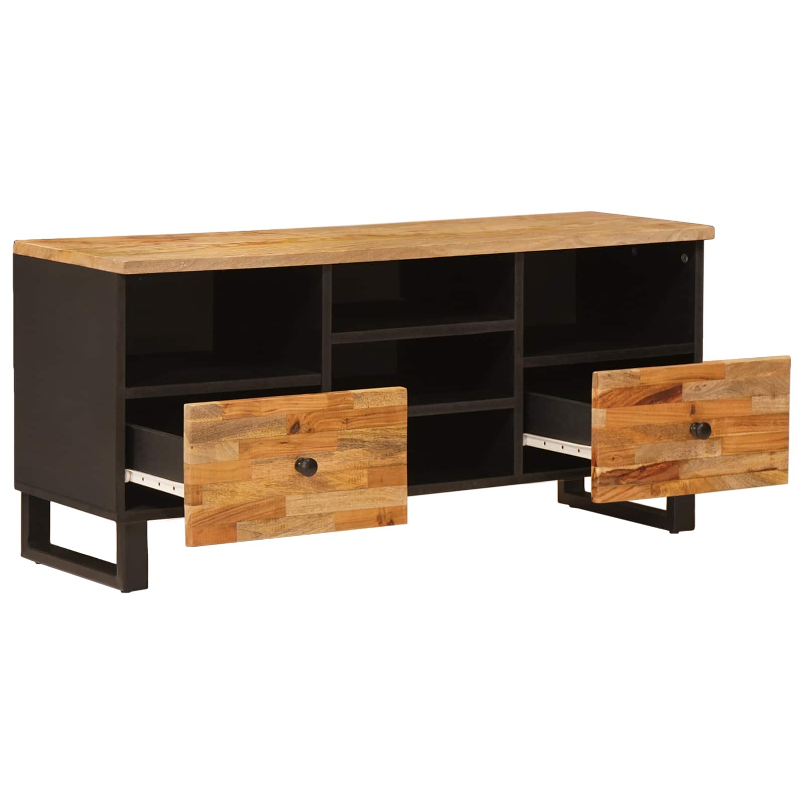 Meuble TV Corona Marron 100 x 33 x 46 cm Bois de mangue massif - XIOS