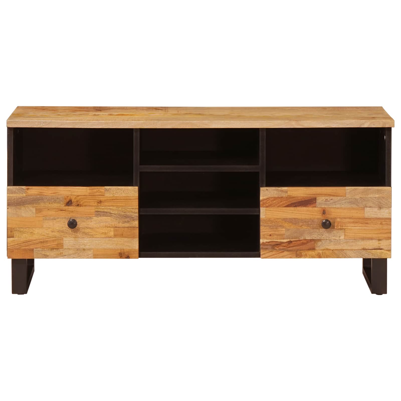 Meuble TV Corona Marron 100 x 33 x 46 cm Bois de mangue massif - XIOS