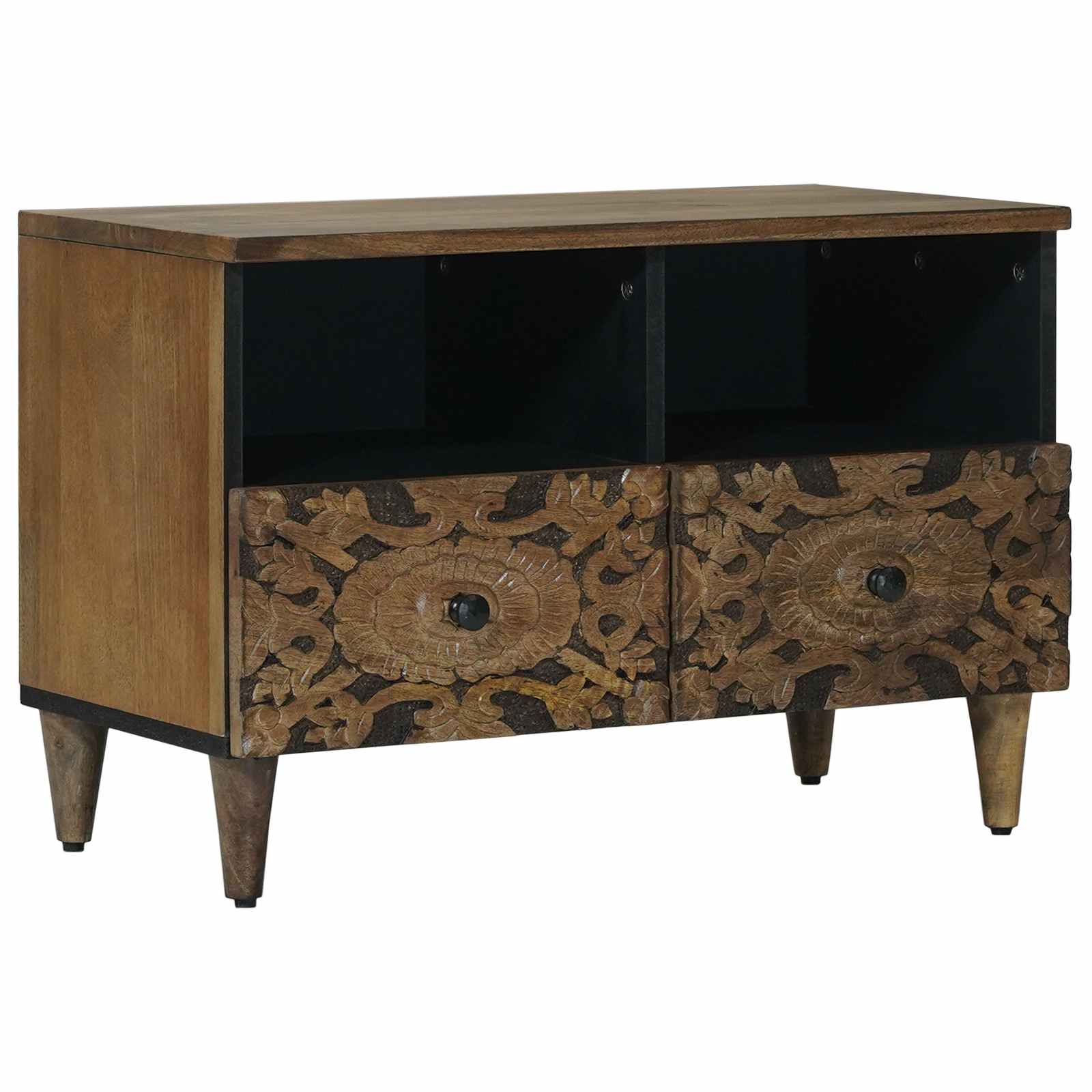 Meuble TV Marron 70 x 33,5 x 46 cm Bois de mangue massif - XIOS