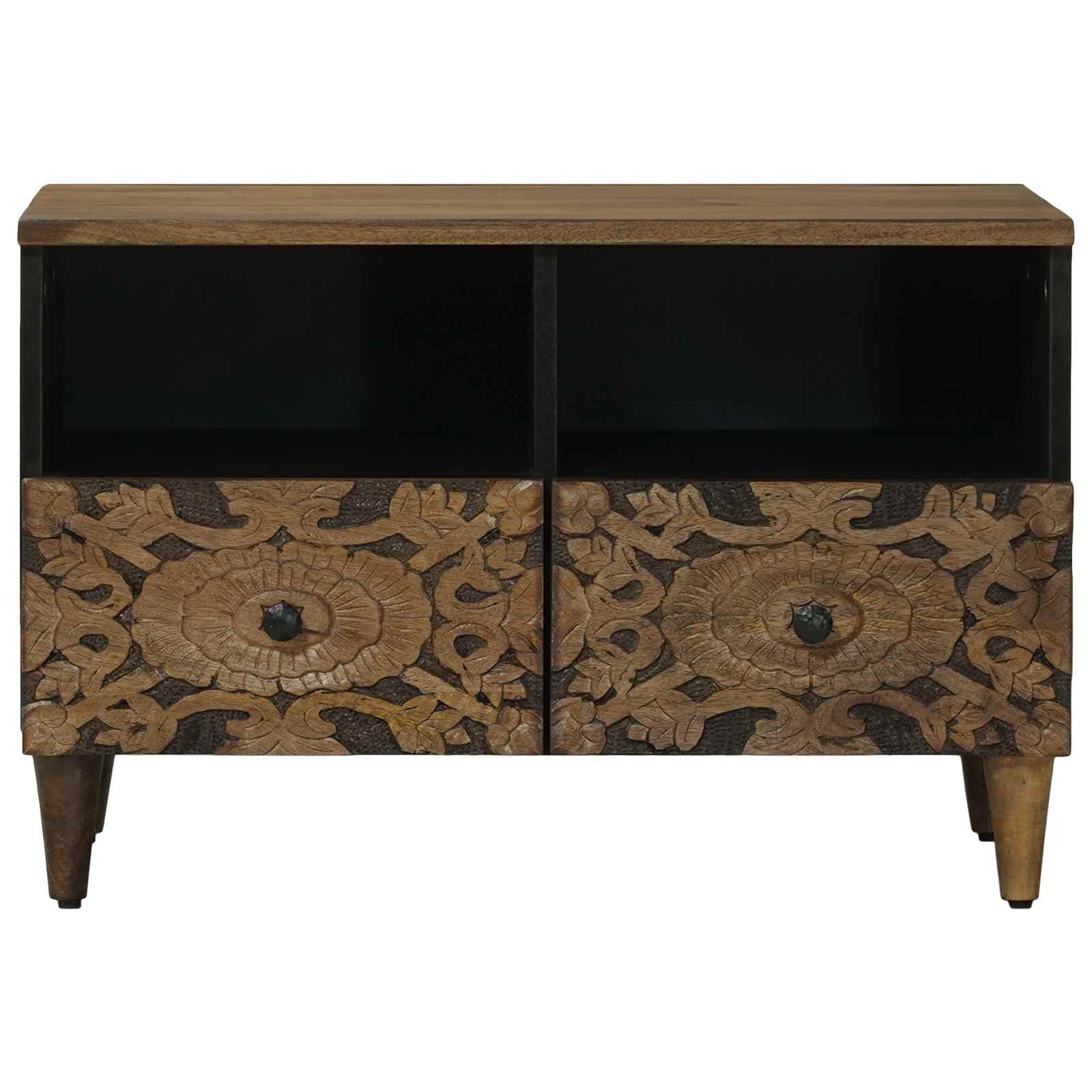 Meuble TV Marron 70 x 33,5 x 46 cm Bois de mangue massif - XIOS