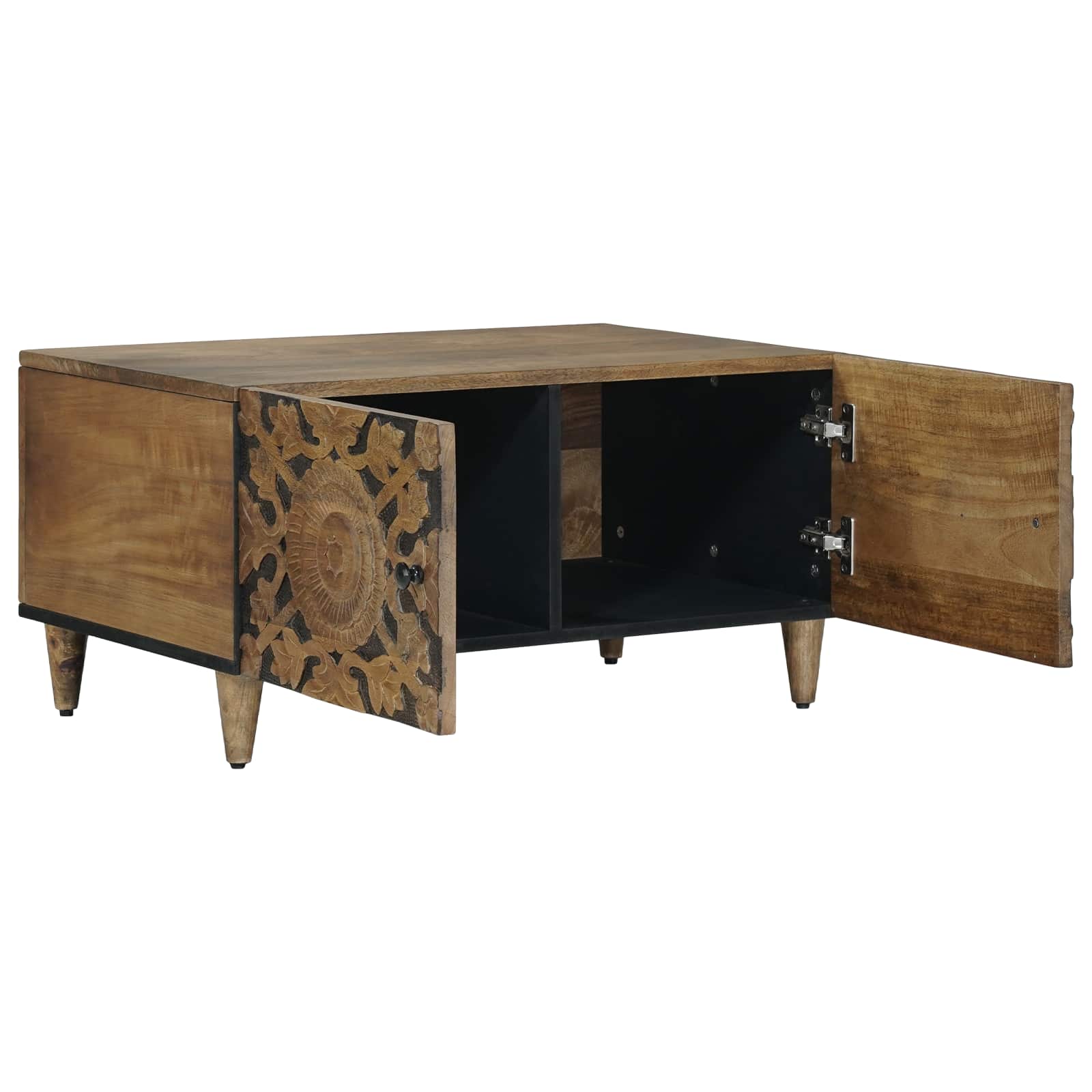 Table basse Marron 80 x 50 x 40 cm Bois de mangue massif - XIOS