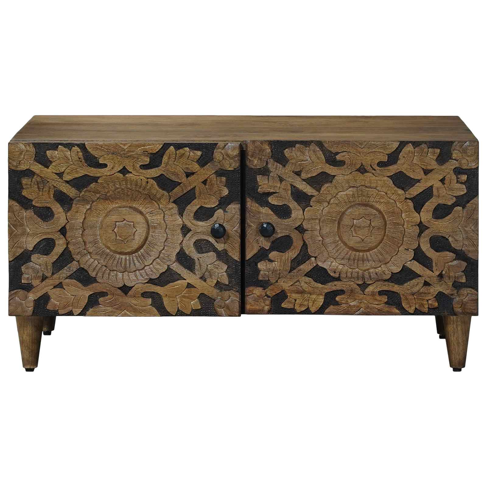 Table basse Marron 80 x 50 x 40 cm Bois de mangue massif - XIOS