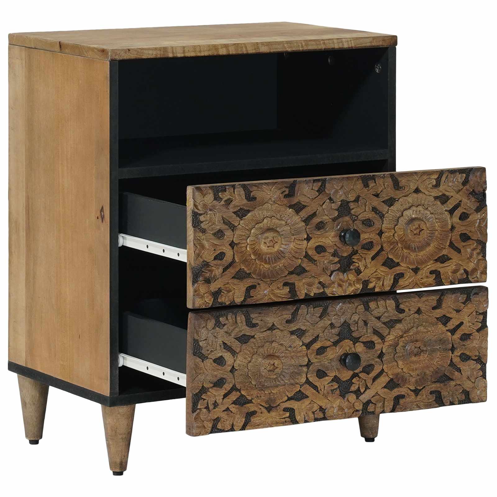 Armoire de lit Marron 50 x 33 x 60 cm Bois de mangue massif - XIOS