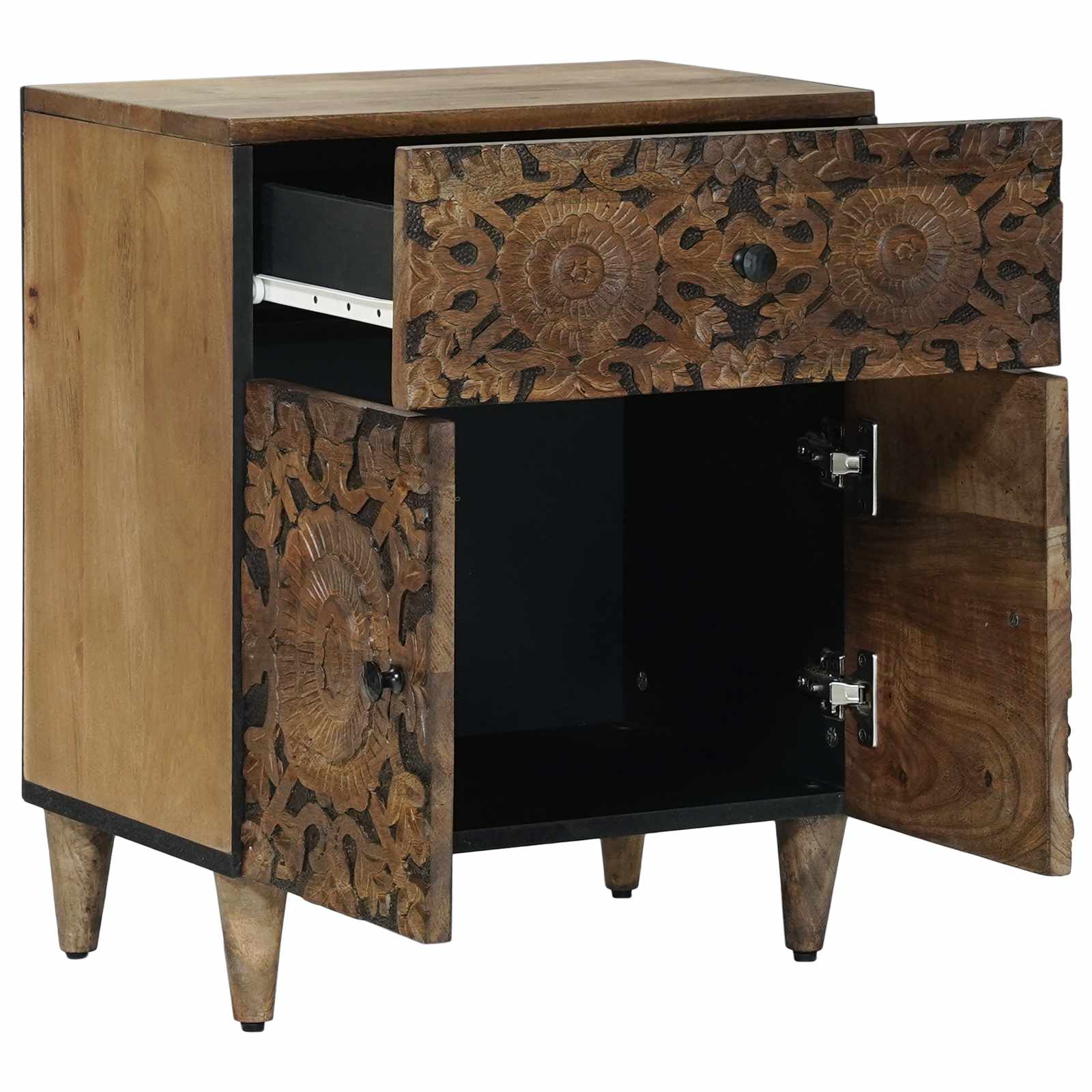 Armoire de lit Marron 50 x 33 x 60 cm Bois de mangue massif - XIOS