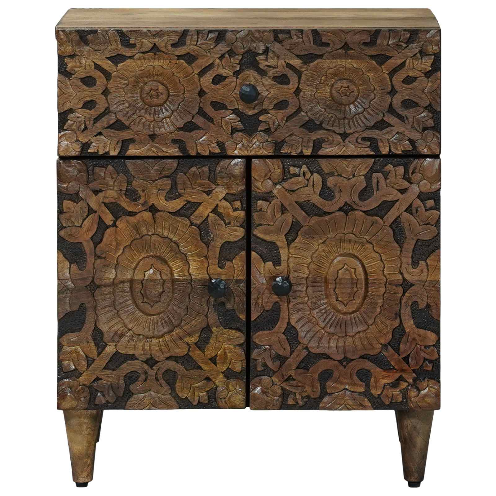 Armoire de lit Marron 50 x 33 x 60 cm Bois de mangue massif - XIOS