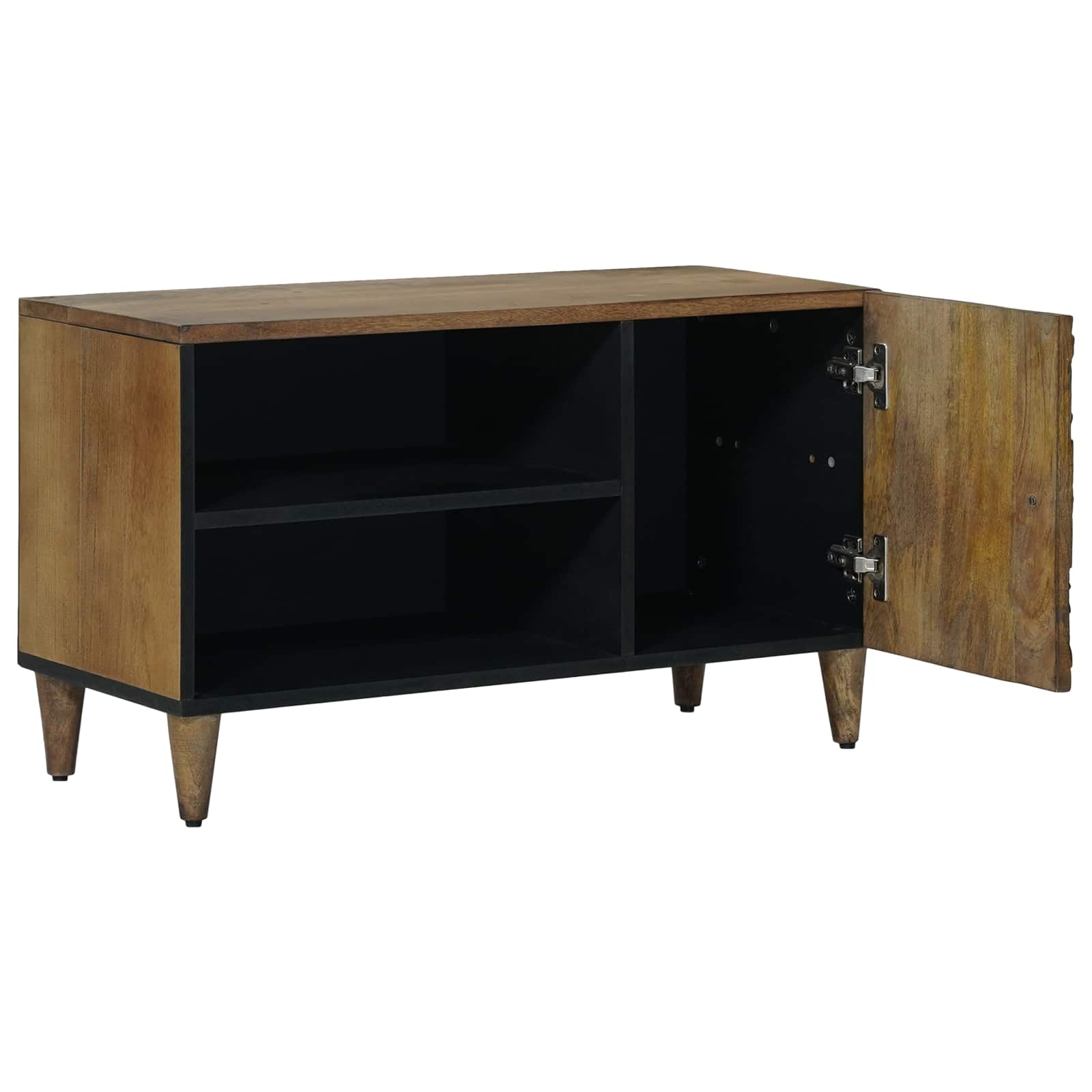 Meuble TV Marron 80 x 31,5 x 46 cm Bois de mangue massif - XIOS