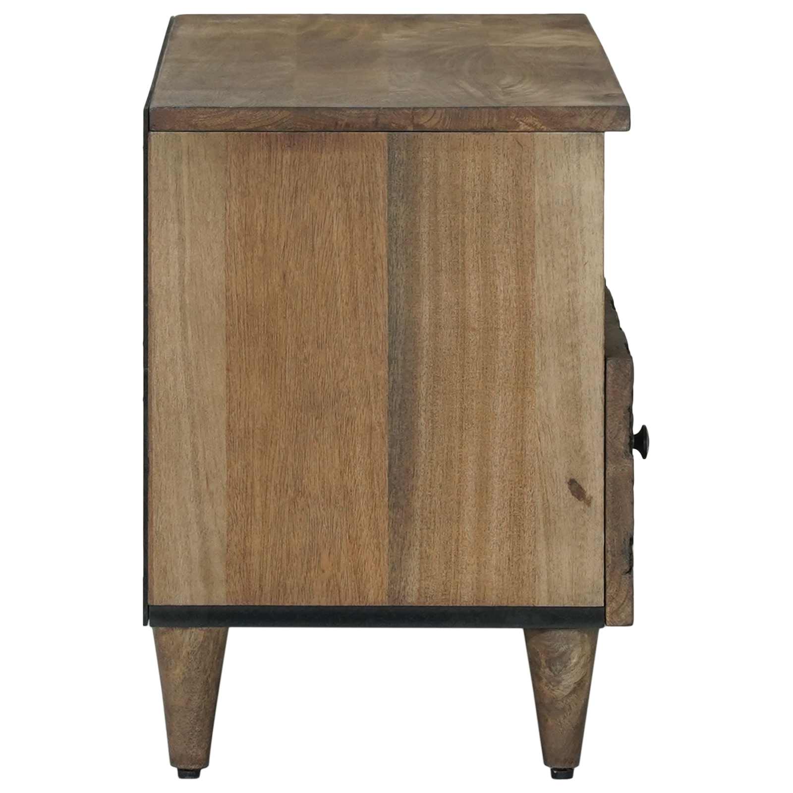 Meuble TV Marron 80 x 33,5 x 46 cm Bois de mangue massif - XIOS