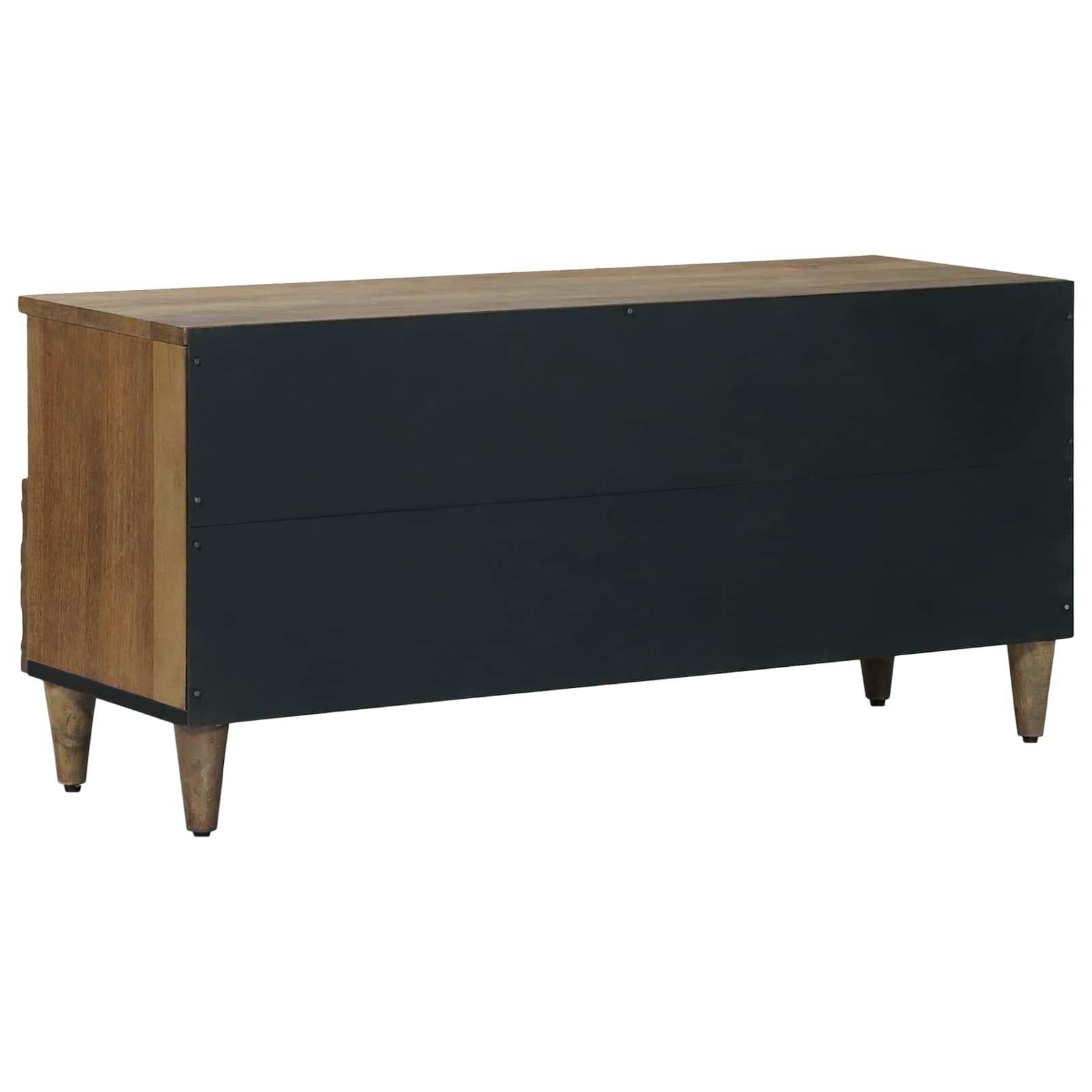 Meuble TV Marron 100 x 33,5 x 46 cm Bois de mangue massif - XIOS