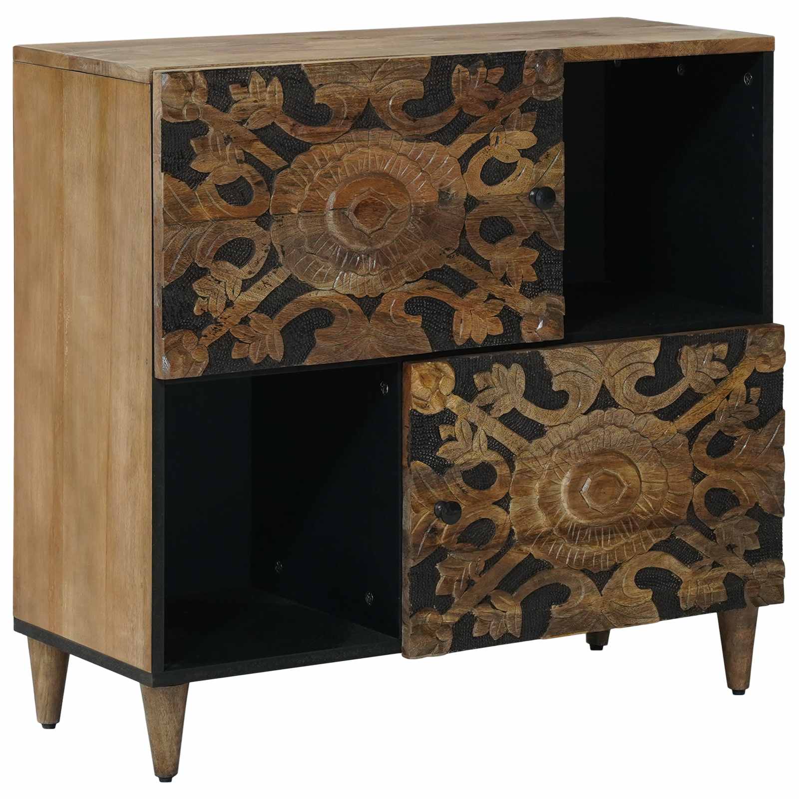 Buffet Marron 80 x 33,5 x 75 cm Bois de mangue massif - XIOS