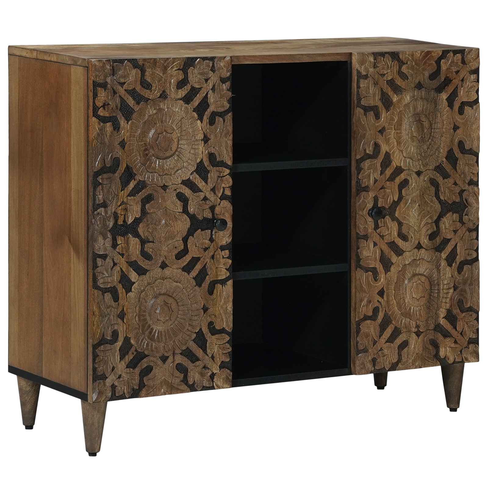 Buffet Marron 90 x 33,5 x 75 cm Bois de mangue massif - XIOS