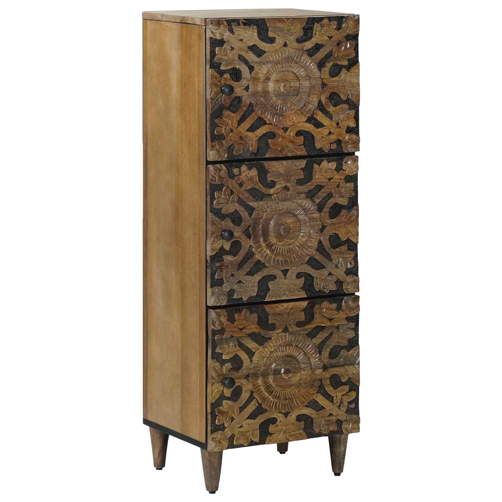 Buffet Haut Marron 40 x 33,5 x 110 cm Bois de mangue massif - XIOS