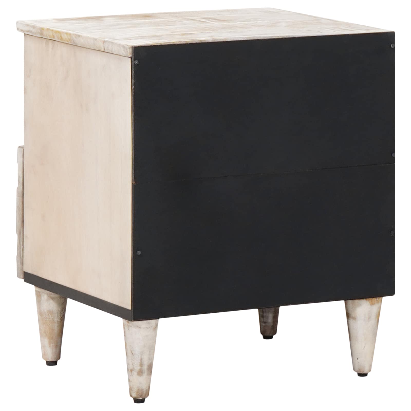 Armoire de lit avec tiroir 2 pcs Blanc 40 x 33 x 46 cm - XIOS
