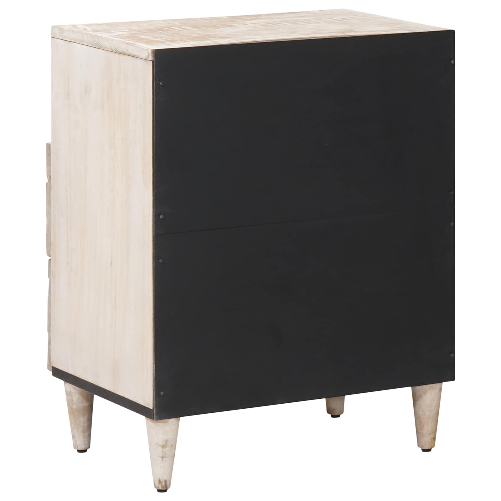 Armoire de lit Blanc 50 x 33 x 60 cm Bois de mangue massif - XIOS