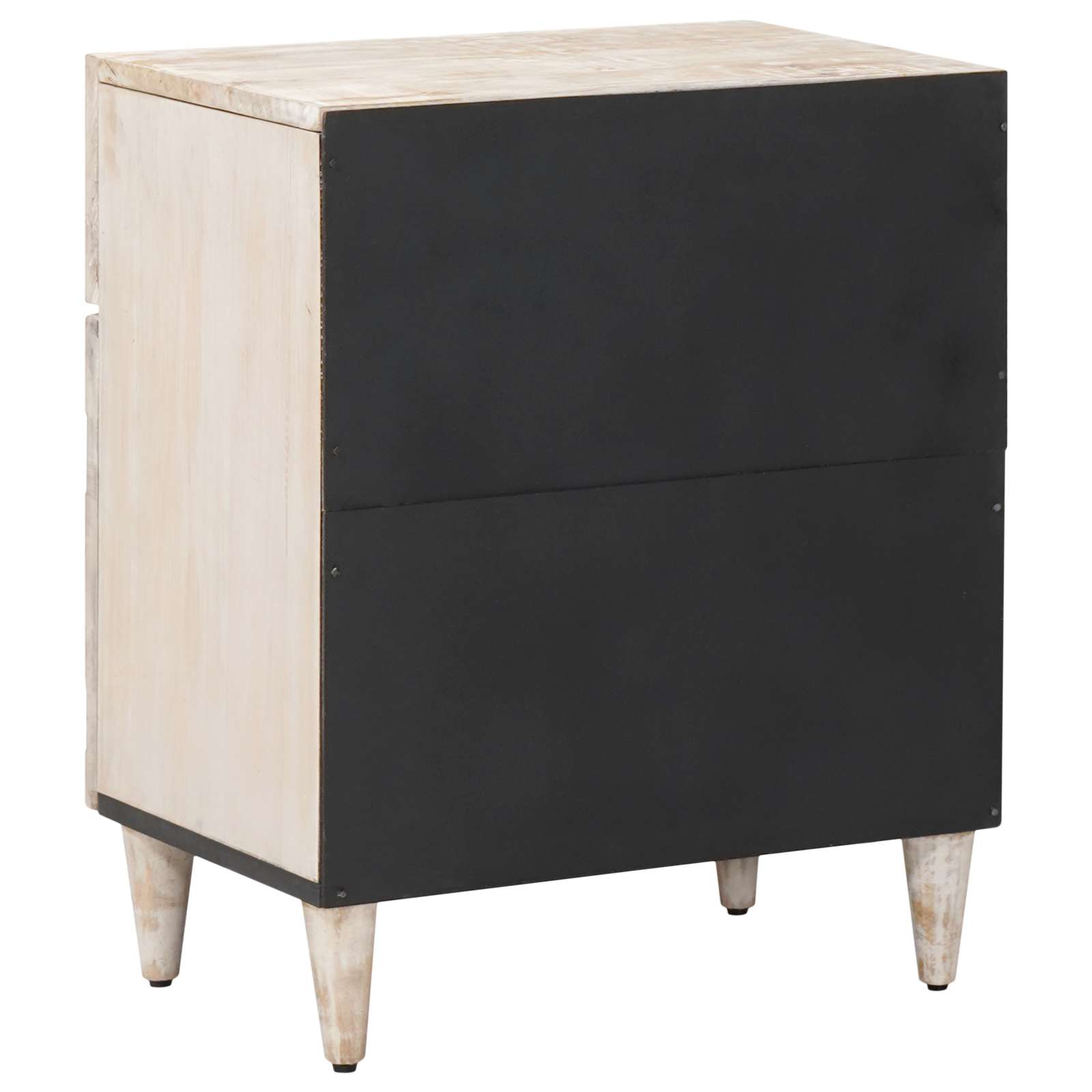 Armoire de lit Blanc 50 x 33 x 60 cm Bois de mangue massif - XIOS