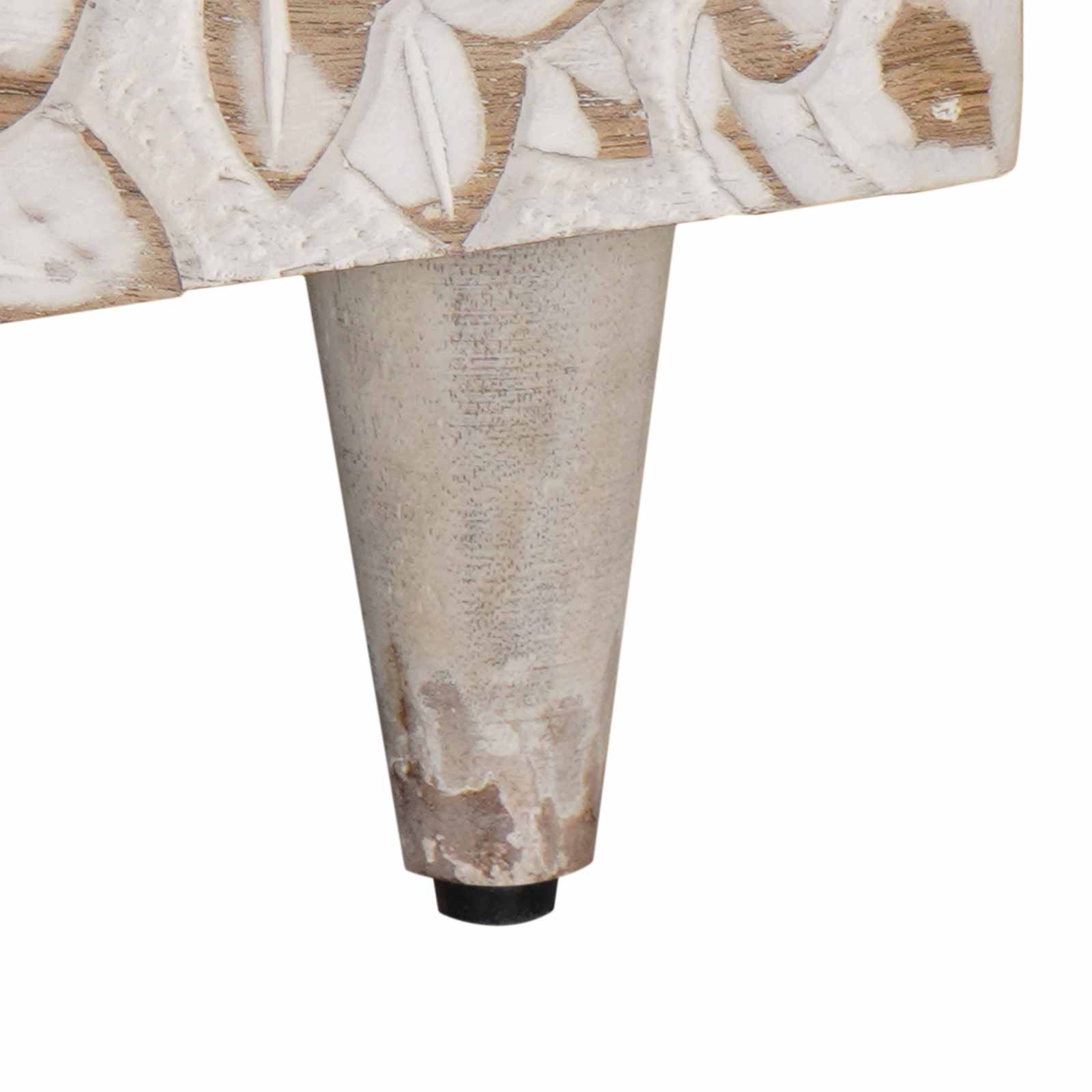 Table basse Blanc 100 x 54 x 40 cm Bois de mangue massif - XIOS