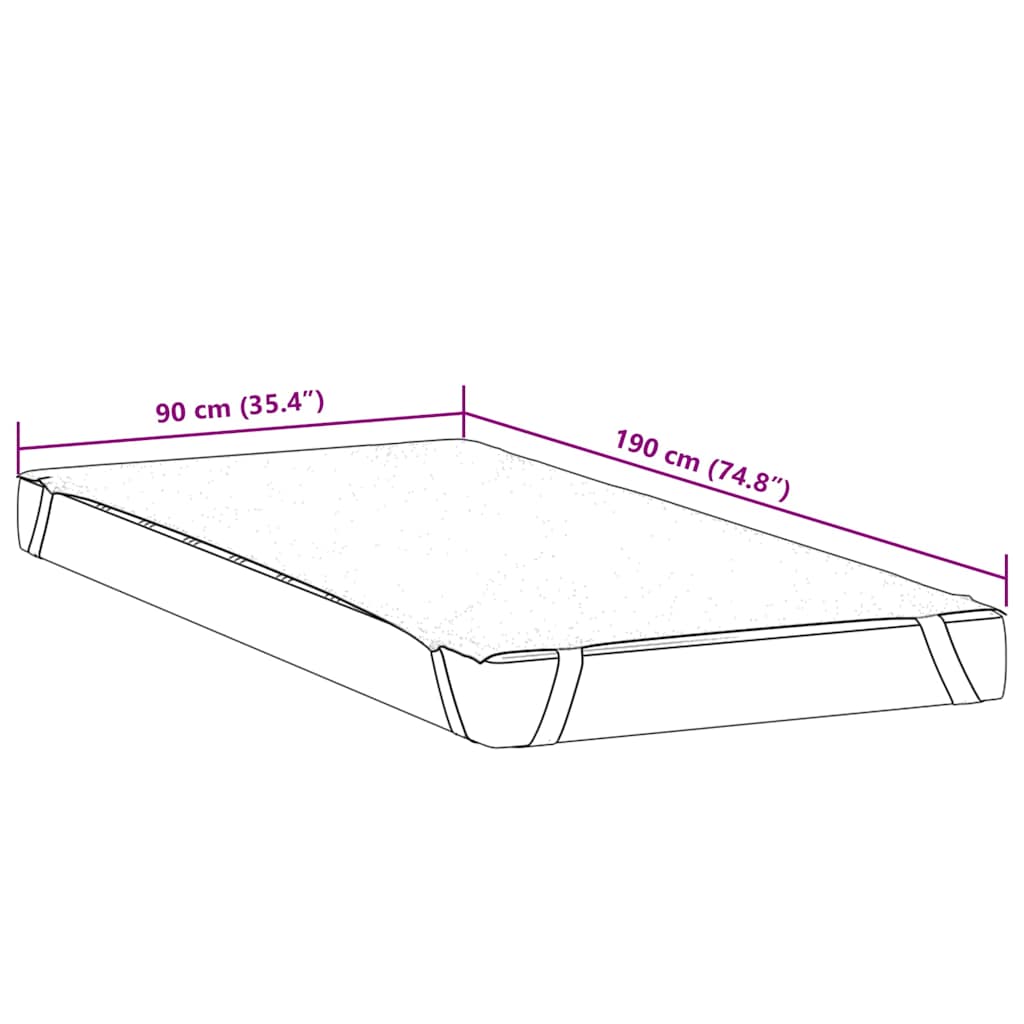Protège-matelas blanc 90x190 cm imperméable - XIOS