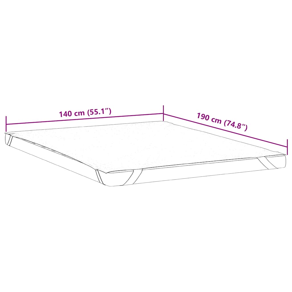 Protège-matelas blanc 140x190 cm imperméable - XIOS