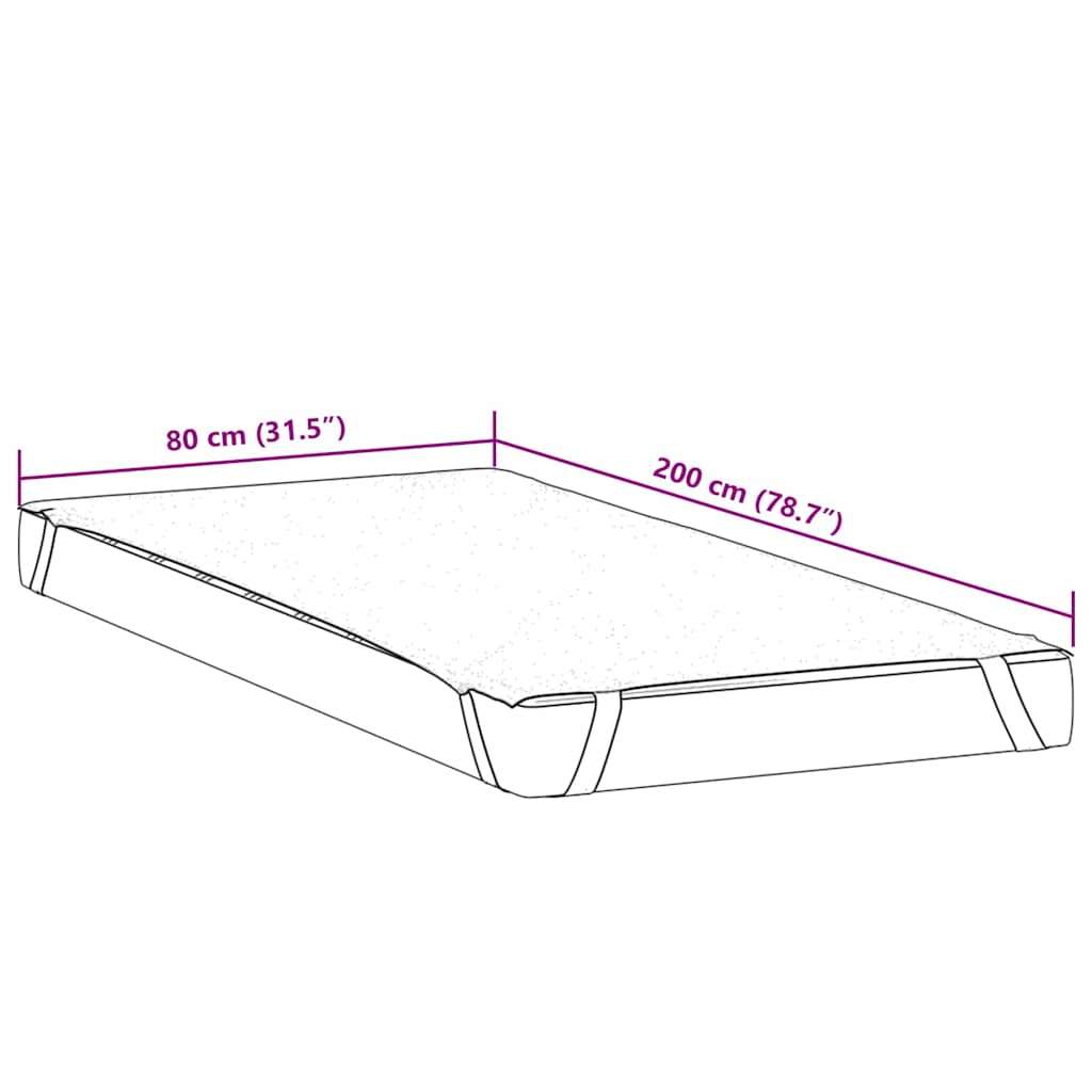Protège-matelas blanc 80x200 cm imperméable - XIOS