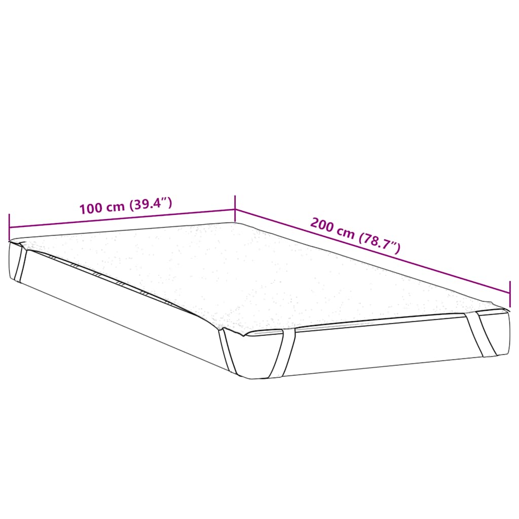 Protège-matelas blanc 100x200 cm imperméable - XIOS