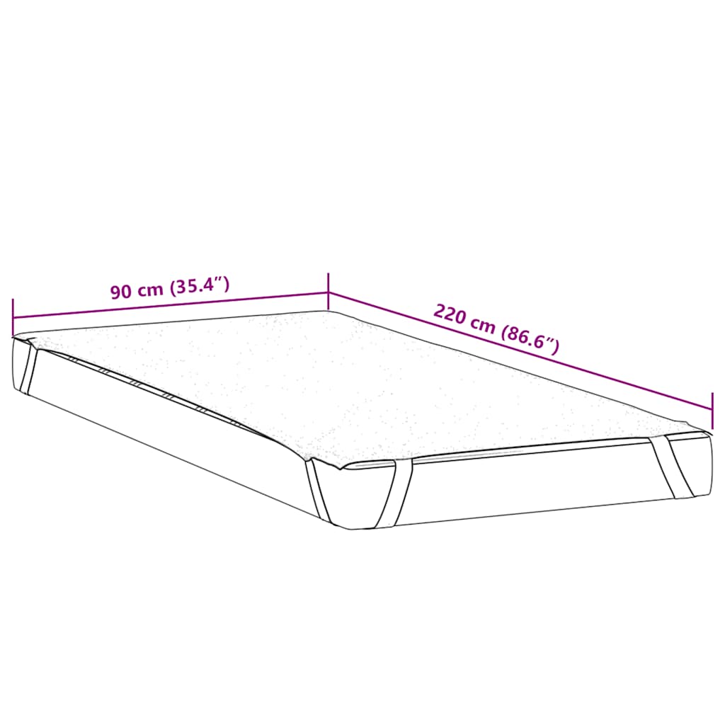 Protège-matelas blanc 90x220 cm imperméable - XIOS
