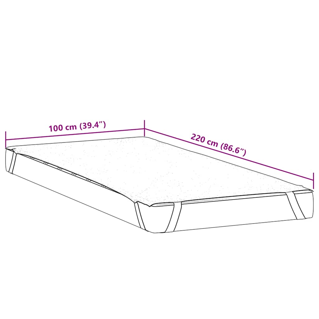 Protège-matelas blanc 100x220 cm imperméable - XIOS