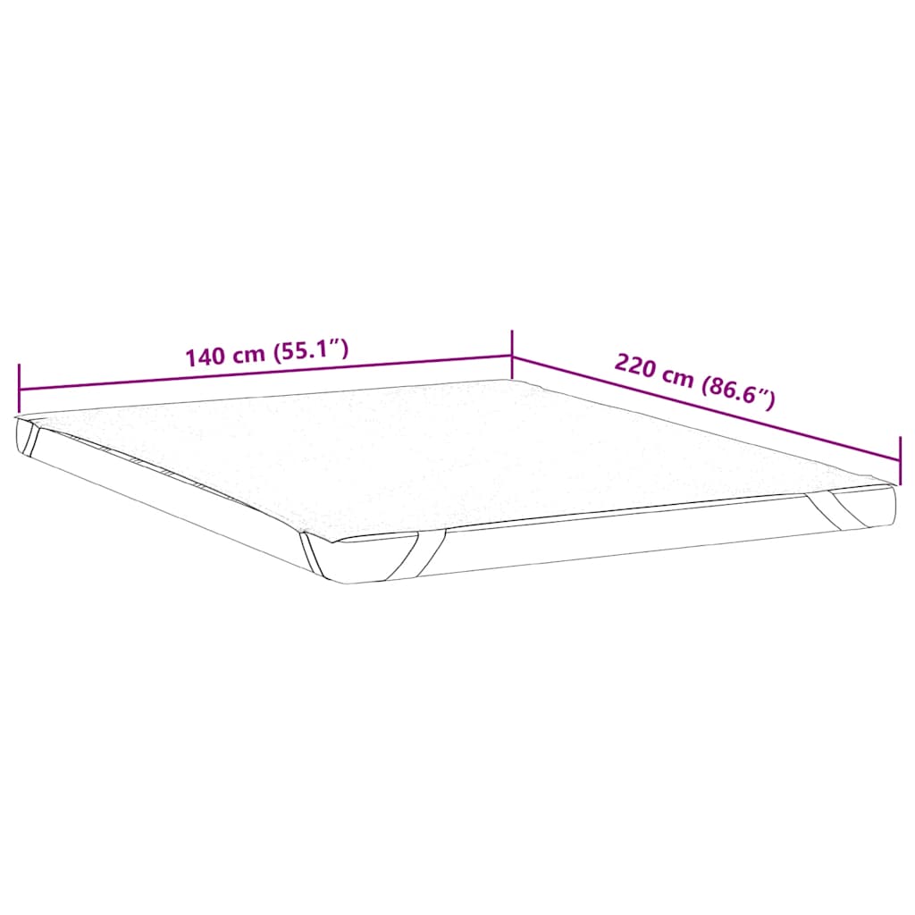 Protège-matelas blanc 140x220 cm imperméable - XIOS