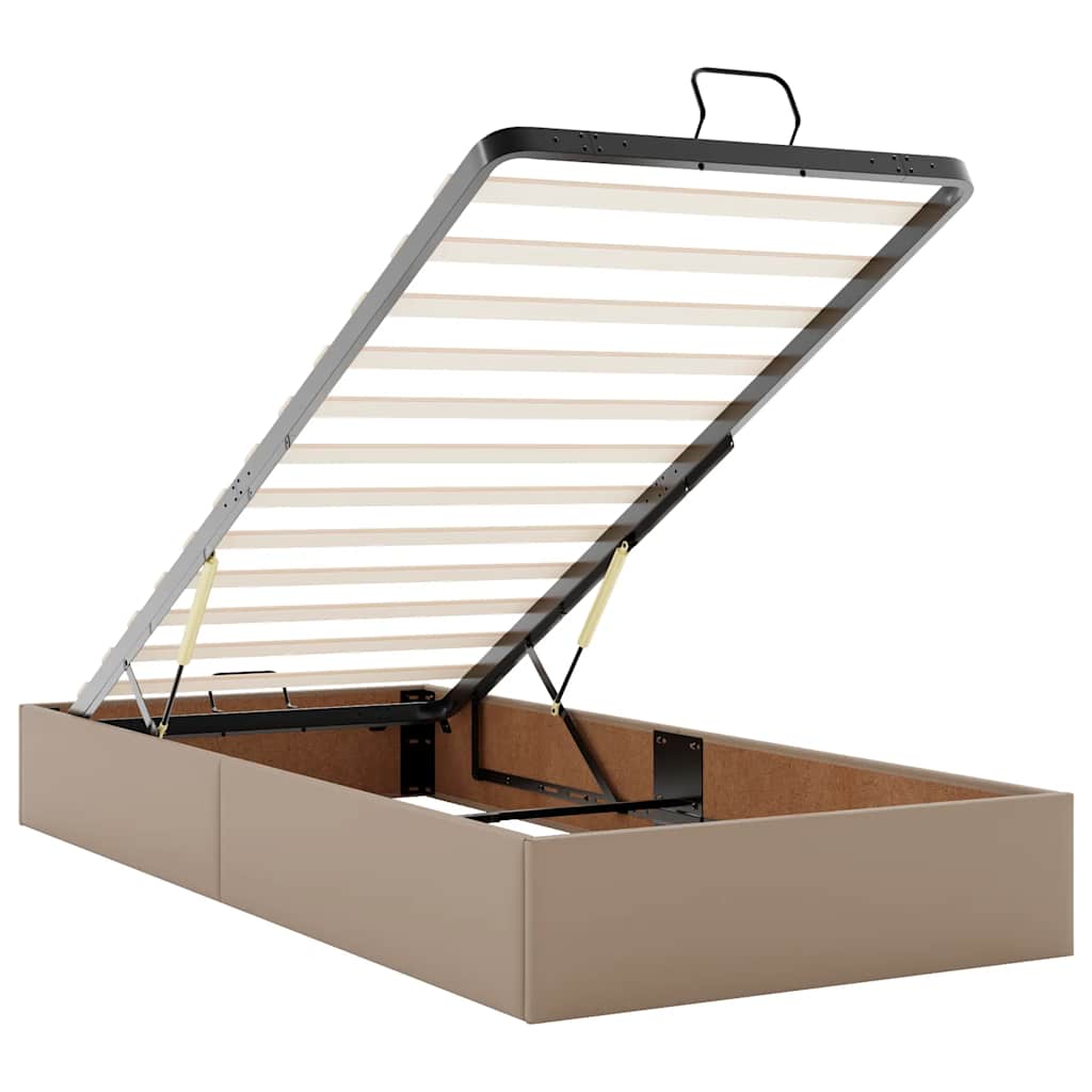 Cadre de lit ottoman sans matelas cappuccino 90x190 cm - XIOS