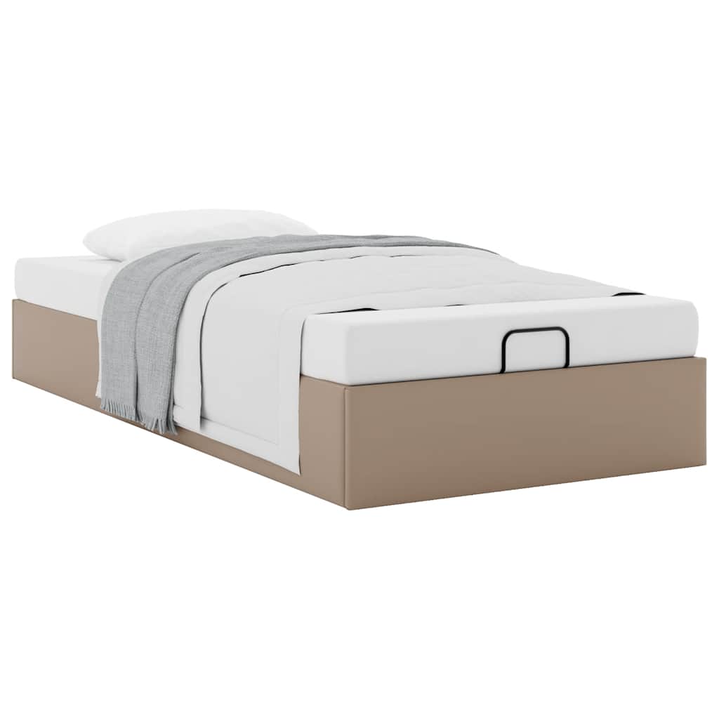 Cadre de lit ottoman sans matelas cappuccino 100x200 cm - XIOS