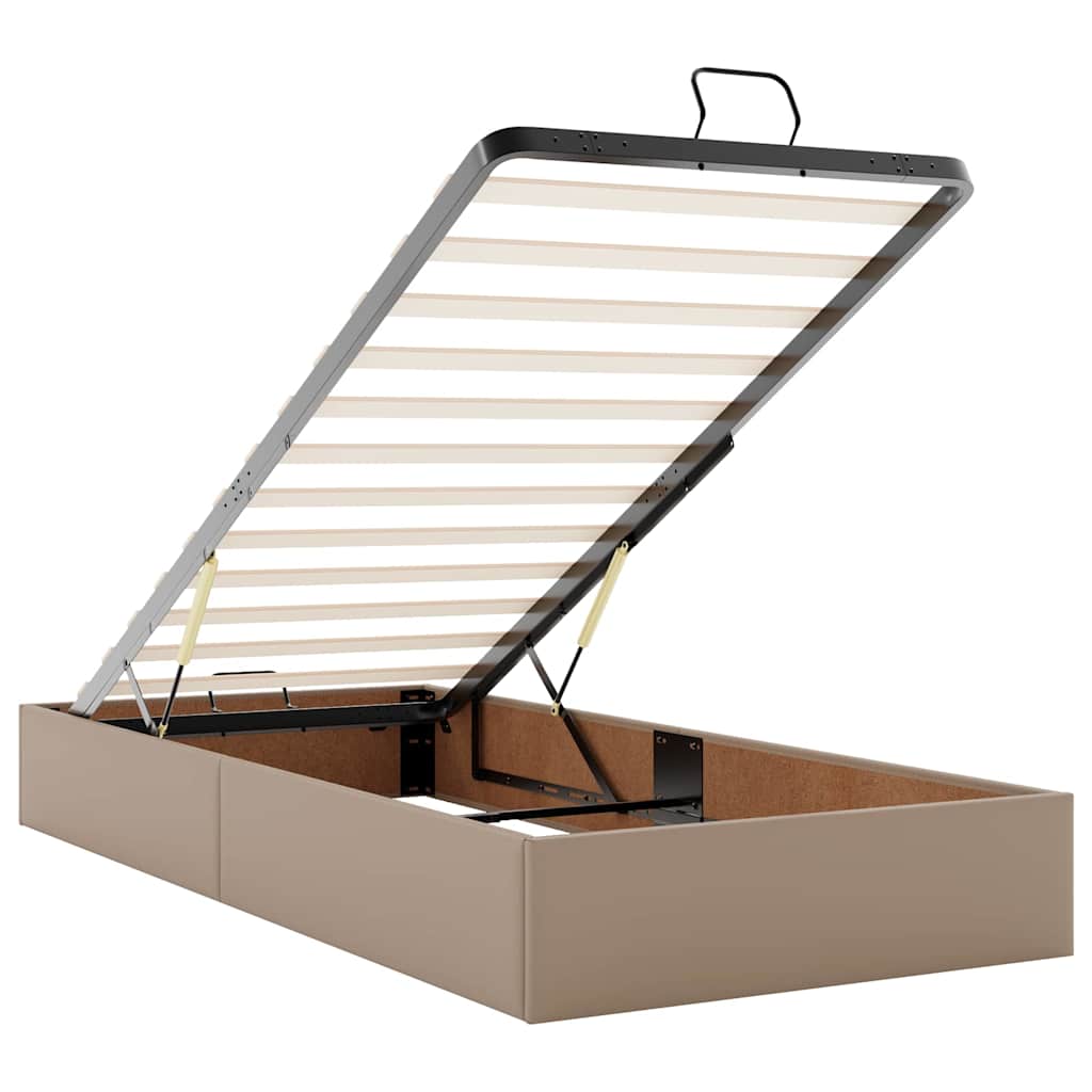 Cadre de lit ottoman sans matelas cappuccino 100x200 cm - XIOS