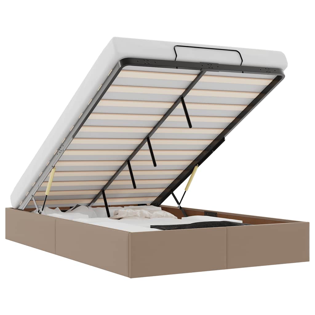 Cadre de lit ottoman sans matelas cappuccino 120x190 cm - XIOS