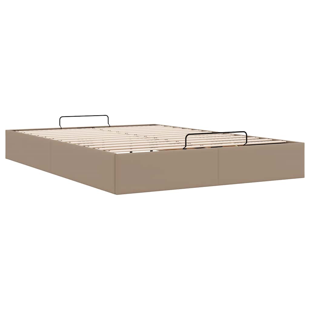 Cadre de lit ottoman sans matelas cappuccino 140x190 cm - XIOS