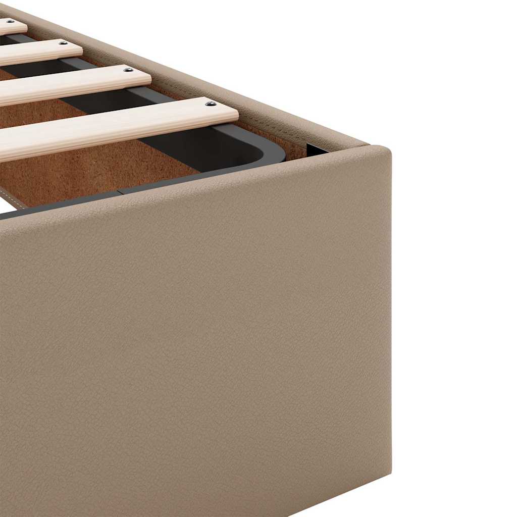 Cadre de lit ottoman sans matelas cappuccino 140x190 cm - XIOS