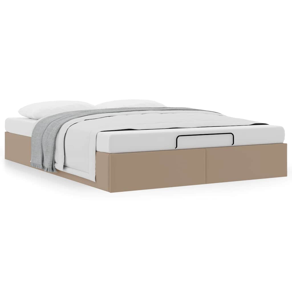 Cadre de lit ottoman sans matelas cappuccino 140x200 cm - XIOS