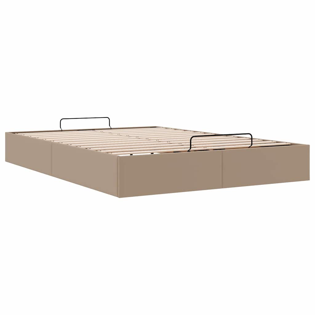Cadre de lit ottoman sans matelas cappuccino 140x200 cm - XIOS