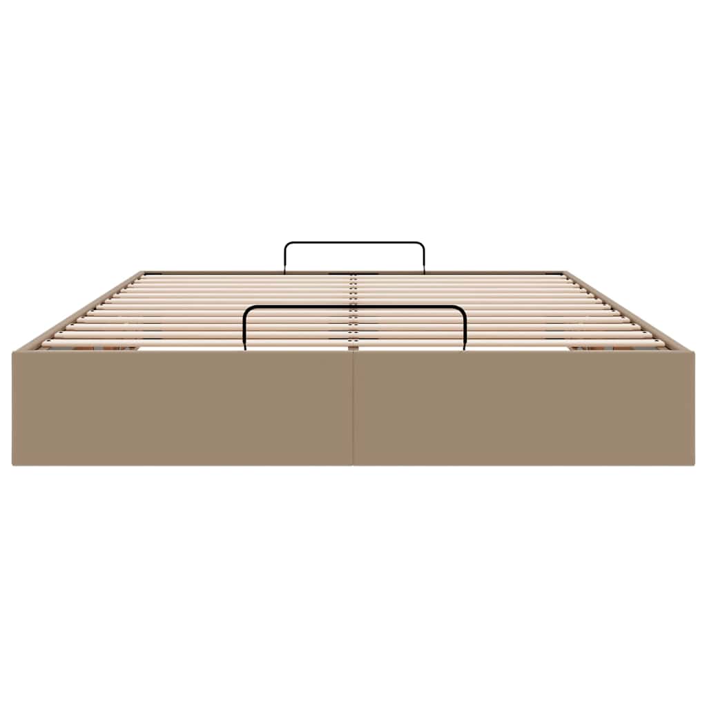 Cadre de lit ottoman sans matelas cappuccino 140x200 cm - XIOS