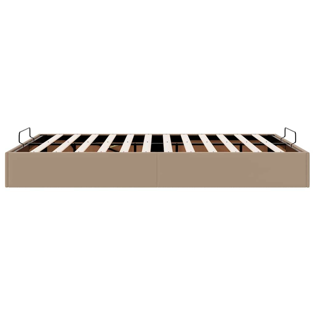 Cadre de lit ottoman sans matelas cappuccino 140x200 cm - XIOS