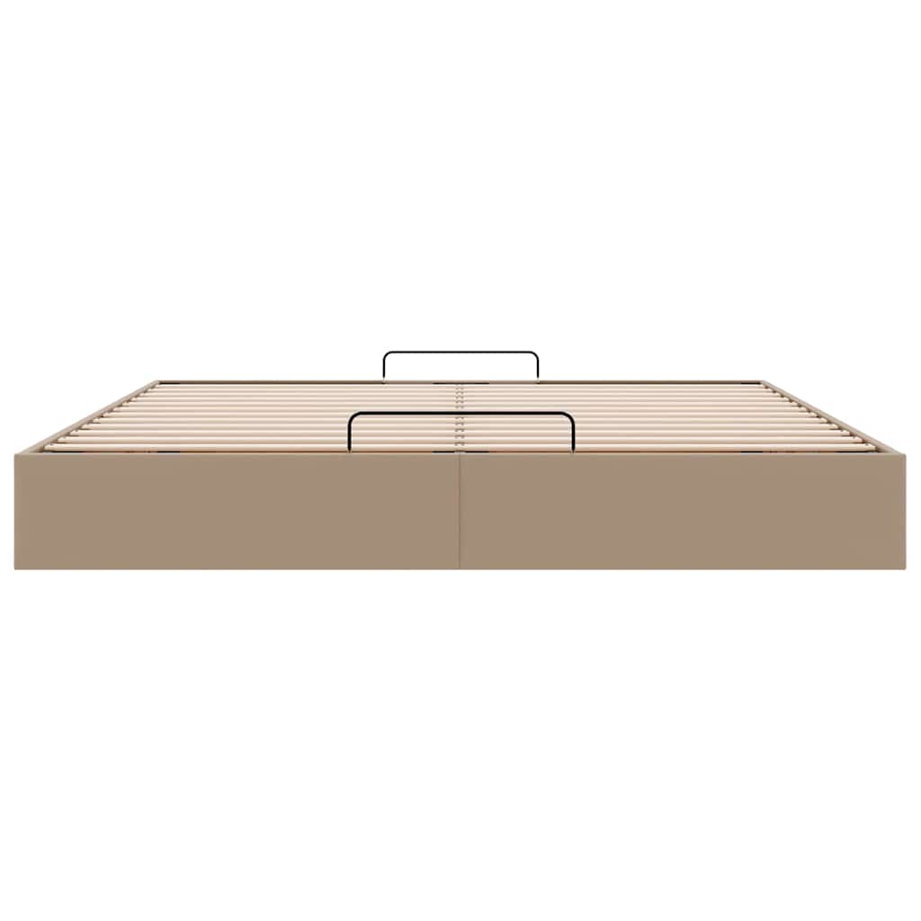 Cadre de lit ottoman sans matelas cappuccino 160x200 cm