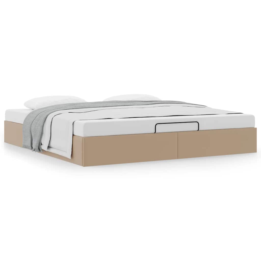 Cadre de lit ottoman sans matelas cappuccino 180x200 cm - XIOS