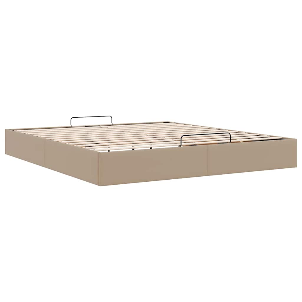 Cadre de lit ottoman sans matelas cappuccino 180x200 cm - XIOS