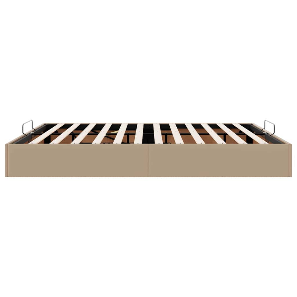 Cadre de lit ottoman sans matelas cappuccino 200x200 cm - XIOS