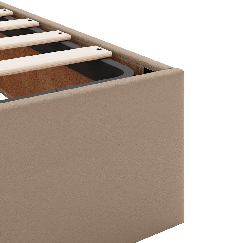 Cadre de lit ottoman sans matelas cappuccino 200x200 cm - XIOS