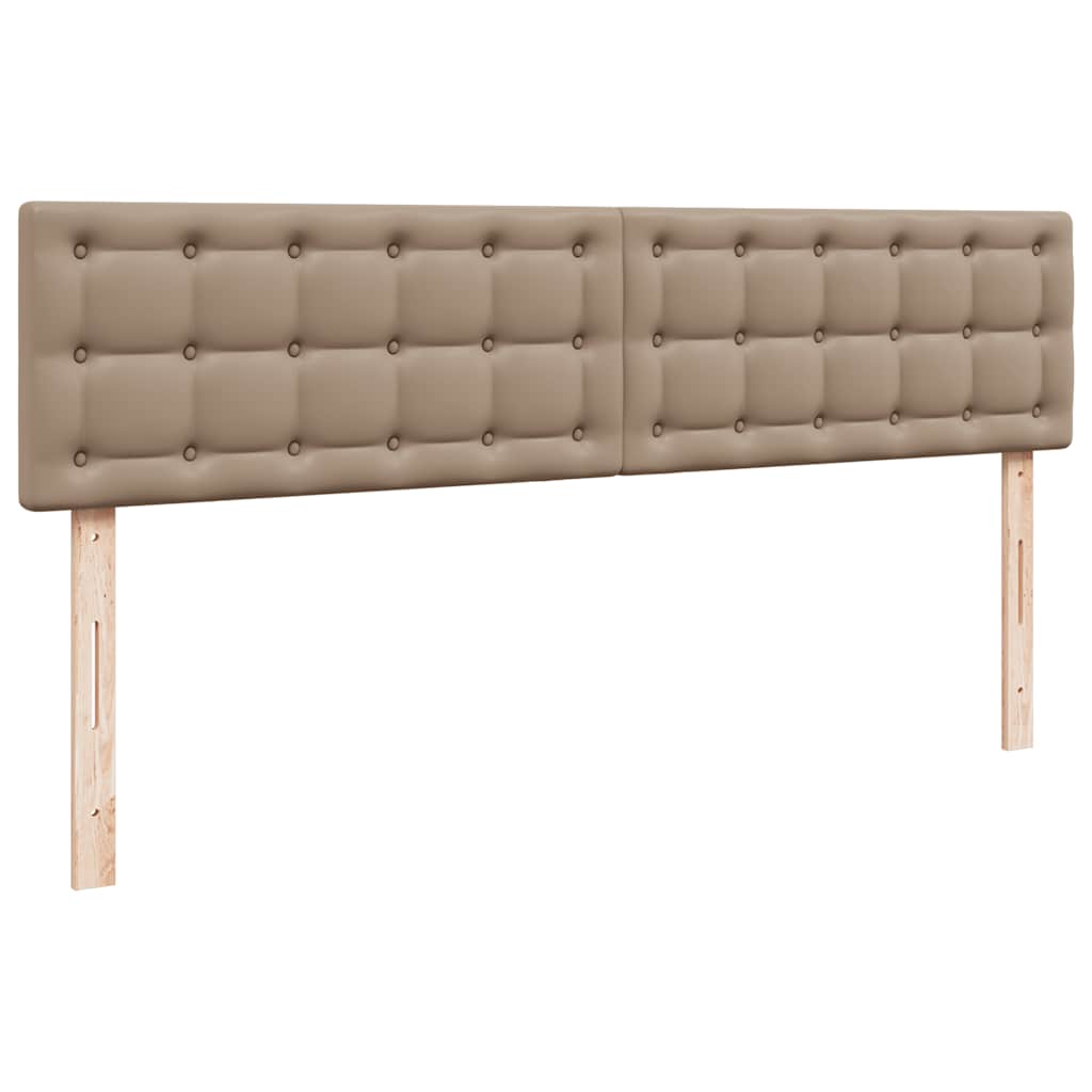 Cadre de lit ottoman et matelas cappuccino 160x200cm similicuir - XIOS