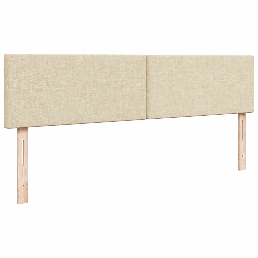 Cadre de lit ottoman avec matelas crème 180x200 cm tissu - XIOS